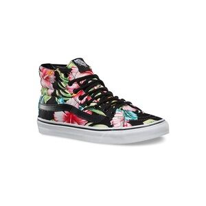 Vans Black Floral High-Top Sneakers